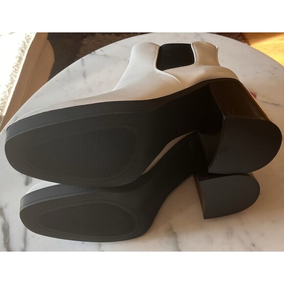 Hawkwell Women's Platform Grunge Chelsea Boots High Heel Square Toe Size 10 - Picture 10 of 14